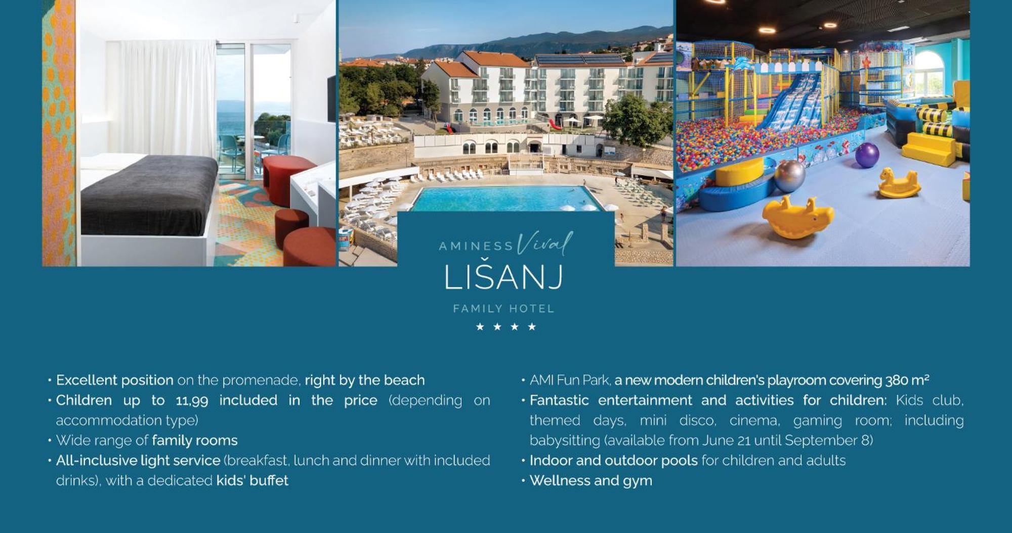 Hotel Aminess Vival Casa Lisanj Novi Vinodolski Exterior foto